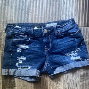 🎁Aeropostale Blue Distressed Jean Shorts